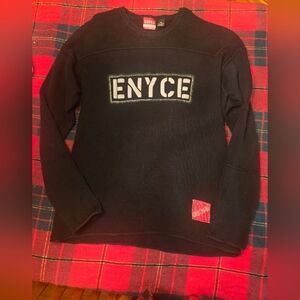 Enyce Black Crewneck Sweater for Men